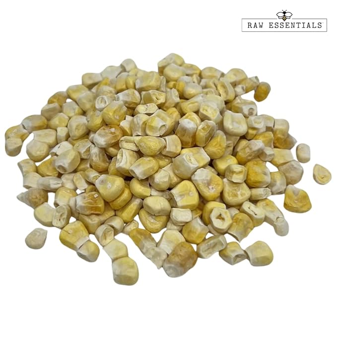 Raw Essentials Freeze-Dried Super Sweet Corn | Sweet & Rich Flavor | Ideal for Soups, Salads, &