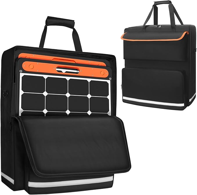 Solar Panel Storage Bag for 2 Solar Panels, Carrying Case for Jackery SolarSaga 100W 100X 200W