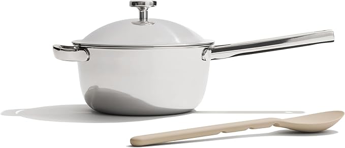 Our Place Titanium Mini Perfect Pot Pro - 2.75 Qt No-Coating Nonstick Pot | Tri-Ply Titanium &