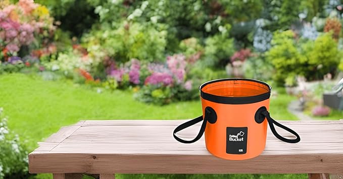 BANCHELLE Collapsible Bucket Water Container Portable Folding Camp Wash Basin for Outdoor Traveling