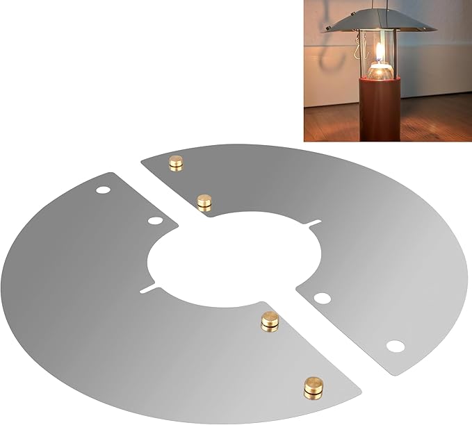 SUNJIKA Candle Reflector Compatible with UCO Candle Lantern Parts,Stainless Steel Lantern