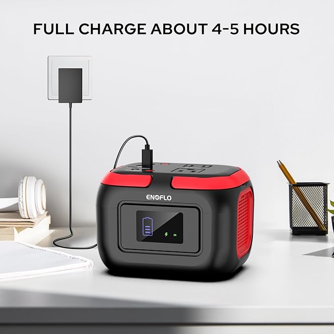 Portable Power Station, 97Wh Solar Generator, Lithium Battery Power with 110V AC 150W Peak