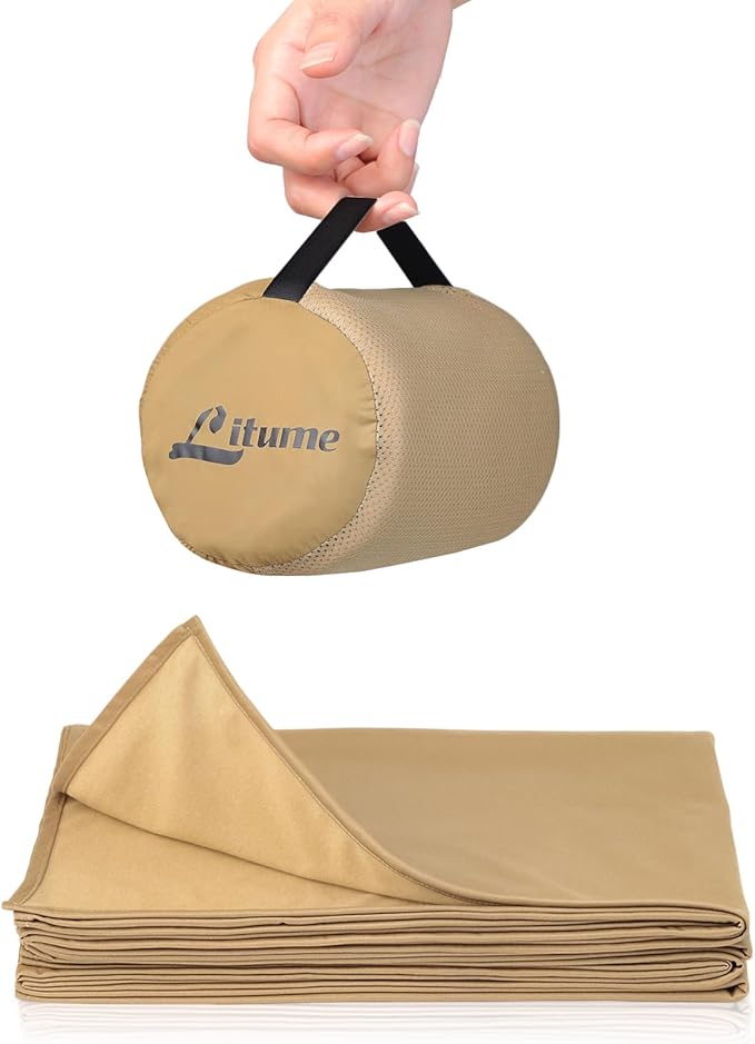 Travel Blanket Lightweight and Breathable, 67 x 48 in Soft Airplane Flight Blanket for Travelers