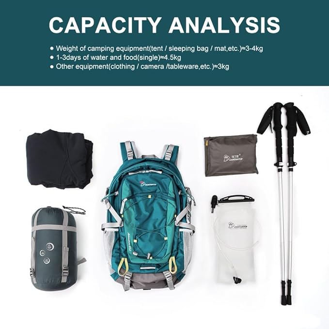 MOUNTAINTOP 25L/40L Hiking Backpack,Lightweight Travel Backpack for Men Women Outdoor Backpacking