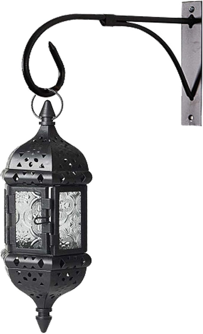 Tinsow 2 Pcs Plant Bracket Iron Wall Hooks Straight Downcurled Hanging for Wind Chimes, Flower