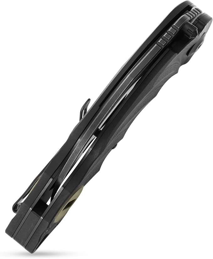 Sitivien ST160 Pocket Folding Knife,K110 Steel Blade with G10 Handle EDC Tool Knife for Outdoor