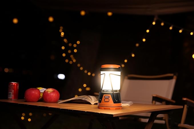 Rechargeable LED Camping Lantern - Power Outages, Hurricanes, Emergency, Hiking, Outdoor - Bright