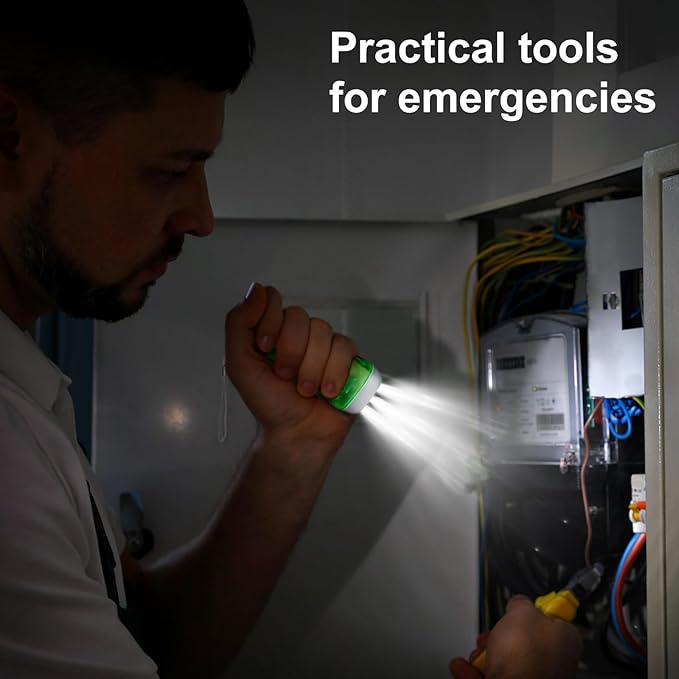 48 Pcs Hand Crank Flashlight No Battery Required Torch Light Manual Press Flashlight 3 LED Squeeze
