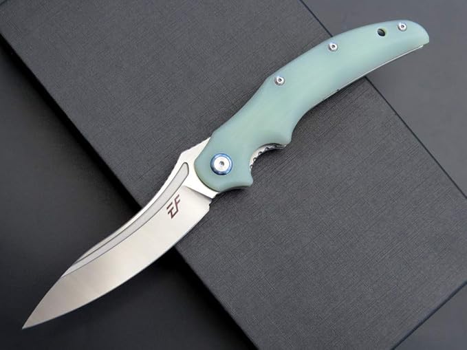 Eafengrow EF951 Folding Knife,D2 Blade and G10 Handle with Liner Lock Ball Bearing Pocket Knife EDC