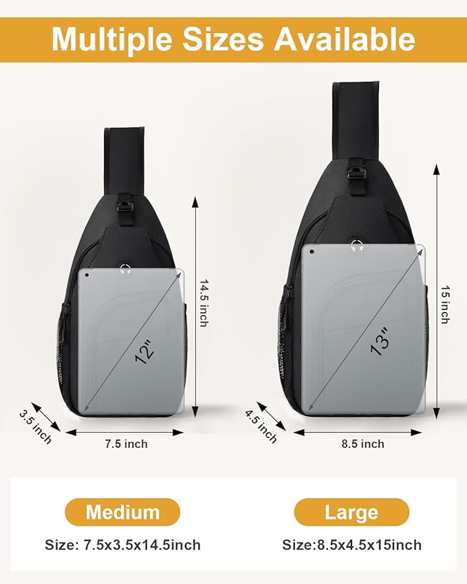 Crossbody Bags for Women Man, Waterproof Sling Bag Backpack Trendy Casual Cross Body Bags with