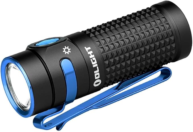 OLIGHT Baton4 Rechargeable EDC Flashlight, Bright LED Flashlight 1300 Lumens with Charging Cable