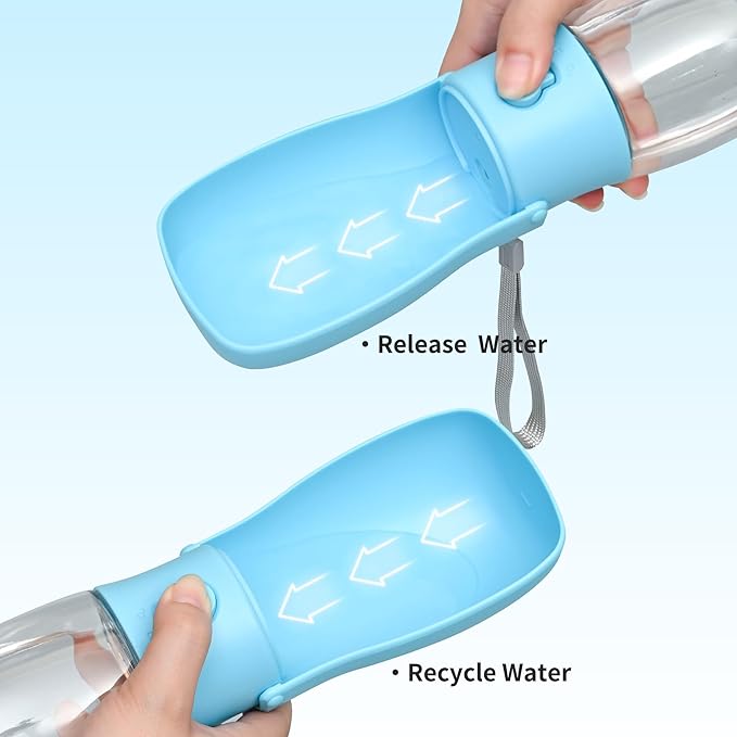 Dog Water Bottle, Leak Proof Portable Puppy Water Dispenser, Travel Puppy Water Bowl, Foldable