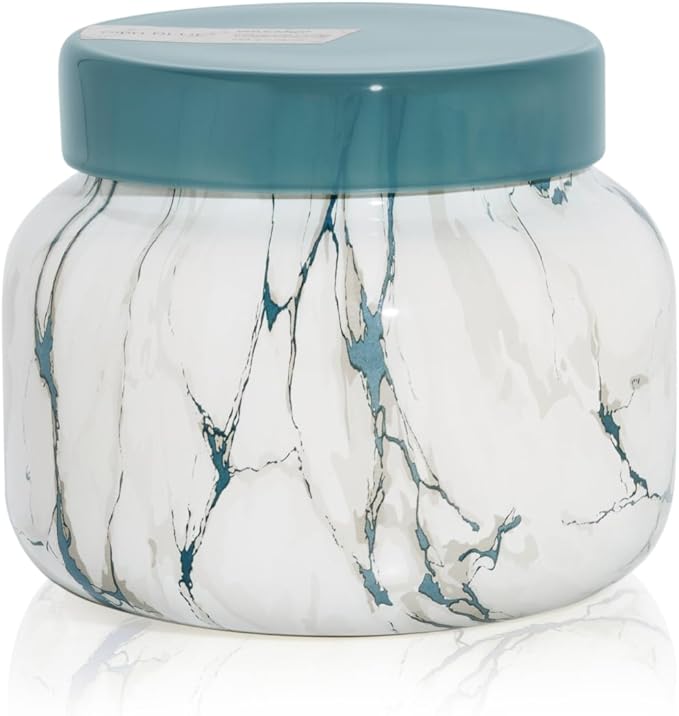 Capri Blue Scented Candles - Modern Marble Oversized Jar - Luxury Candles for Home Scented with