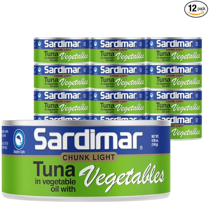 Sardimar Chunk Light Tuna ( Vegetables- Pack of 12 )