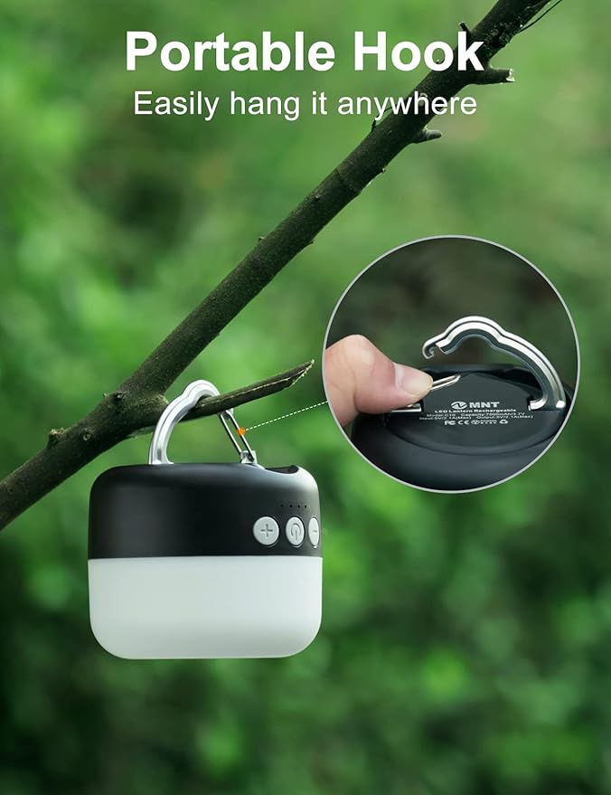 LED Camping Lantern Rechargeable 1000LM, Up to 300H Running Time Camping Tent Light, 6700mAh