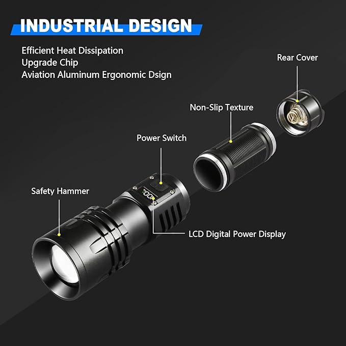 Rechargeable LED Flashlights 10000.00 High Lumens,?Ÿ�?ŸŽ?Ÿ�?Ÿ“ ?��?�ž?�° High Powered Waterproof