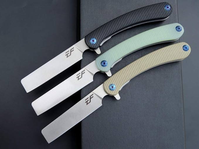 Eafengrow EF939 Folding Pocket Knife with D2 Steel Blade G10 Handle; EDC Pocket Folding Knife for