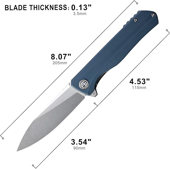 Petrified fish G10 handle D2 steel blade 2CR13 liner ball bearing flipper folding knife camping