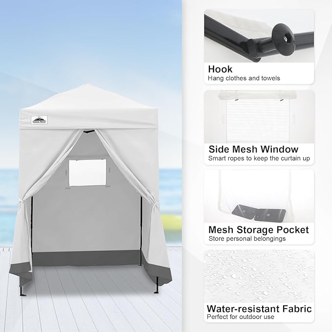 EAGLE PEAK EAGLE PEAK Flex Ultra Compact Pop-up Canopy, Sun Shelter, Changing Room, Portable