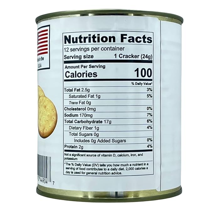 Future Essentials Sailor Pilot Bread Crackers 9.9 Oz per Can Ship’s Biscuit Ready to Eat Survival