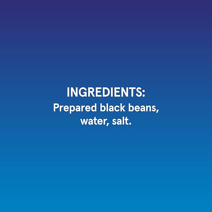 BUSH'S BEST 15 oz Canned Black Beans, Source of Plant Based Protein and Fiber, Low Fat, Gluten