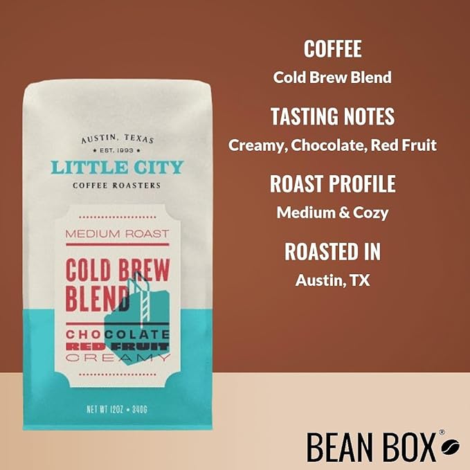 Bean Box Austin Coffee Sampler, 2-Pack - Roasted by Little City Roasters, Gourmet Arabica Coffee