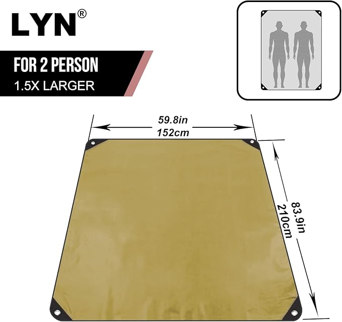 LYN Heavy Duty Emergency Blanket Survival Gear Waterproof Insulated Blanket Emergency Tarp for