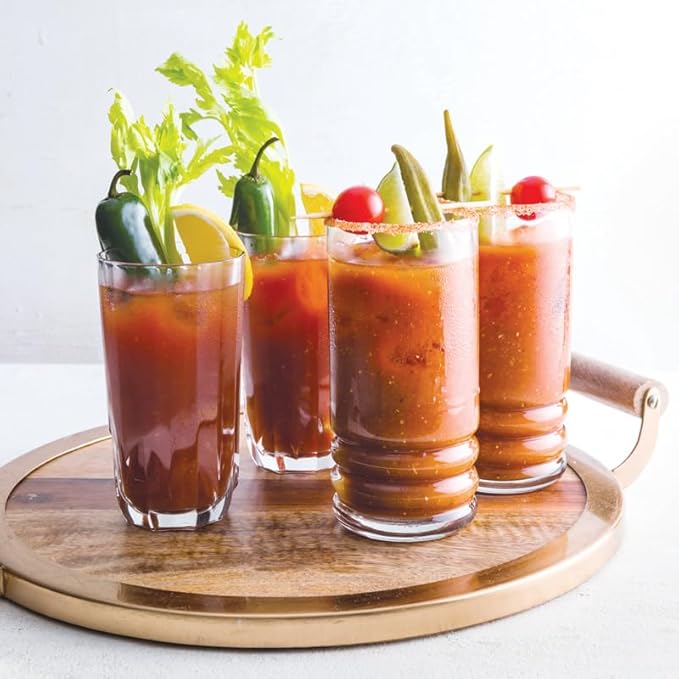 Cajun Chef Hot Pickled Okra 12oz (Pack of 1) - Great in Bloody Mary's - Versatile Garnish for