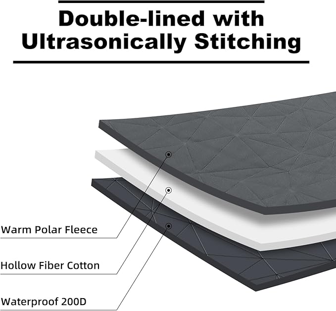 Outdoor Waterproof Blanket, Foldable Fleece Stadium Blanket for Outdoor Sports Event, Camping, Car
