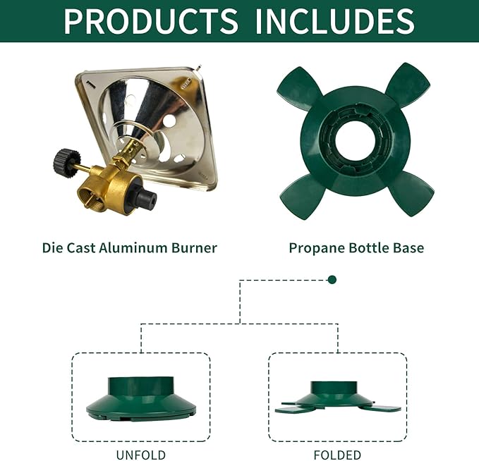 KOMAN Camping Propane Stove,Portable Camping Stove, Backpacking Stove Propane Camping