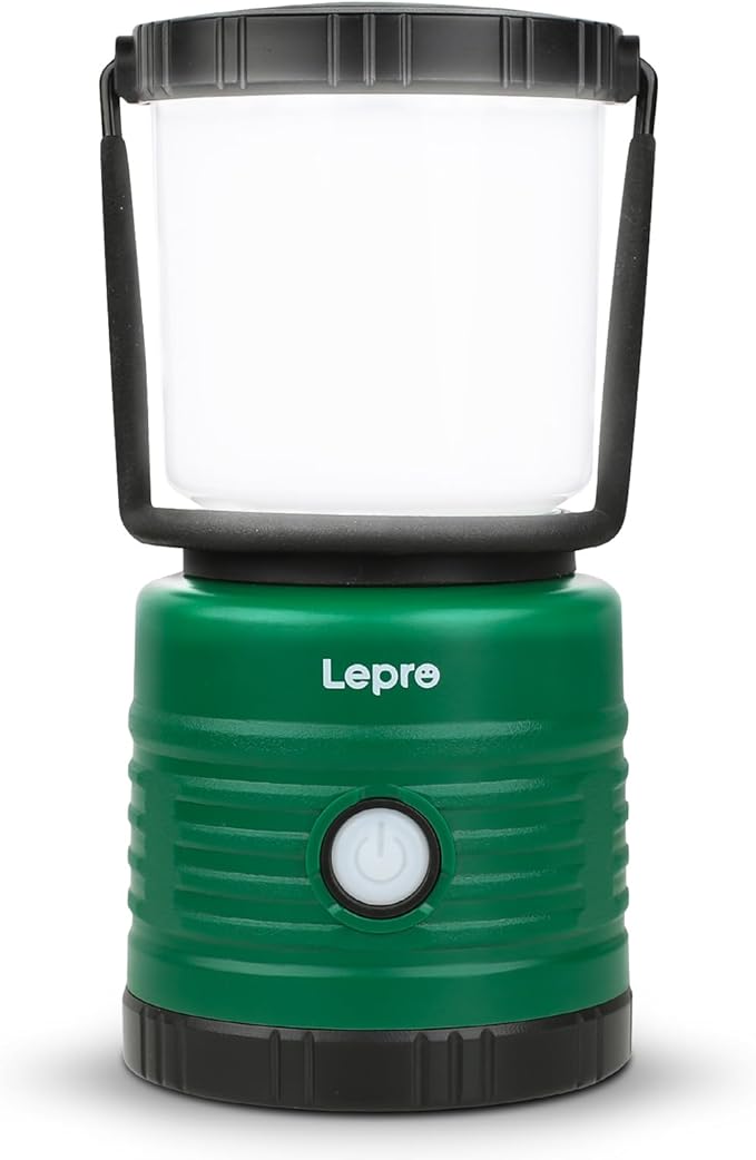 Lepro Camping Lantern, Battery Powered LED with 1500LM, 4 Light Modes, Waterproof Tent Light
