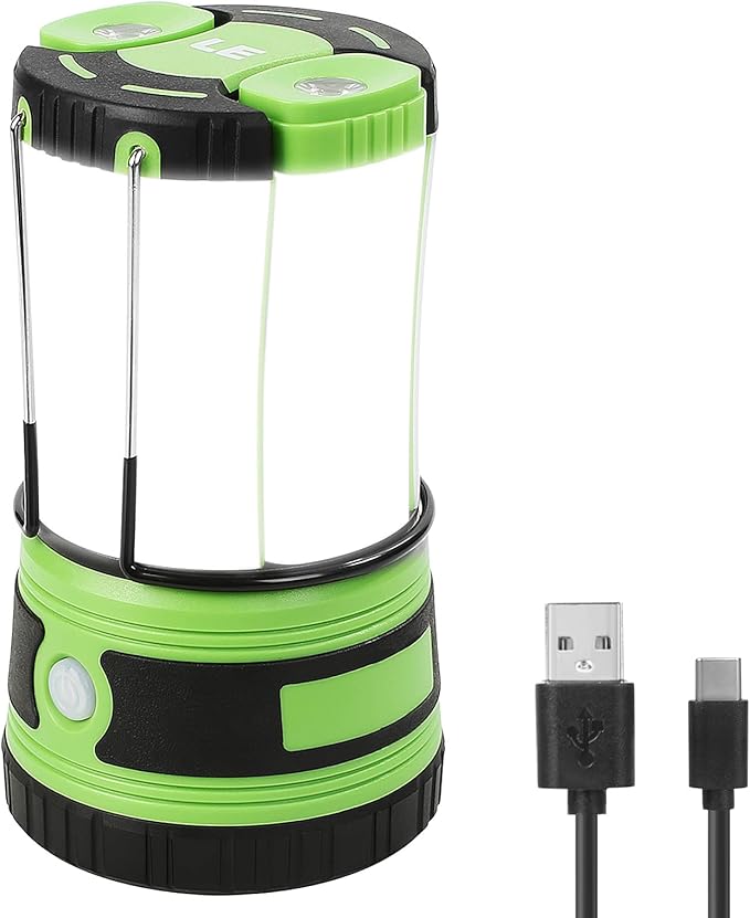 Lepro LED Camping Lantern Rechargeable or Battery Powered, 1000lm Camping Light with Detachable