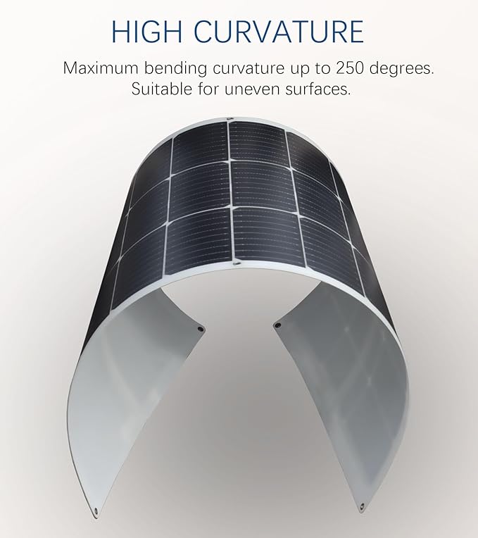 Flexible Solar Panel kit 100W 12V, monocrystalline Solar Panel10A Charge Controller,Extension