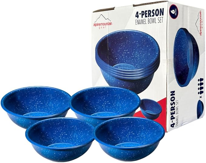 Enamelware for Camping and Backpacking - Enamel Cookware Gear Essentials for Camping and