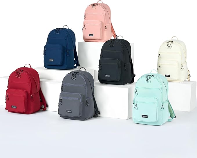 Carry On Travel Backpack For Women, 18 Inch Water Resistant Large Backpack Lightweight Bookbag For