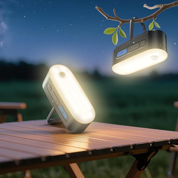 Motion Sensor Camping Lights,Rechargeable Camping Lantern, Portable Hanging Tent Lights,IPX5