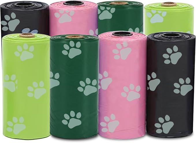 120Pcs Thick Dog Poop Bags Rolls, Leak-Proof Poop Bags for Dog and Cats Litter, 9x13 Inch Scented