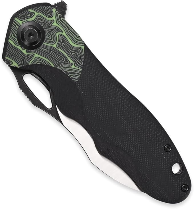 Sitivien ST154 Folding Knife, Sandvik 14C28N Steel Blade with G10 Handle,Chinese Zodiac Series EDC