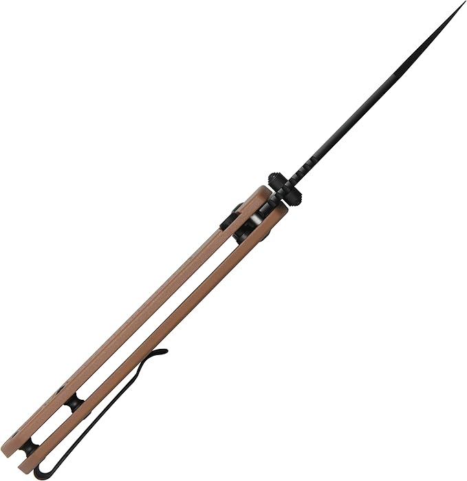 CJRB Pyrite-Light Pocket Knife, 3.34'' Upgraded AR-SFII Steel Blade FRN Handle, Sharp EDC Knives