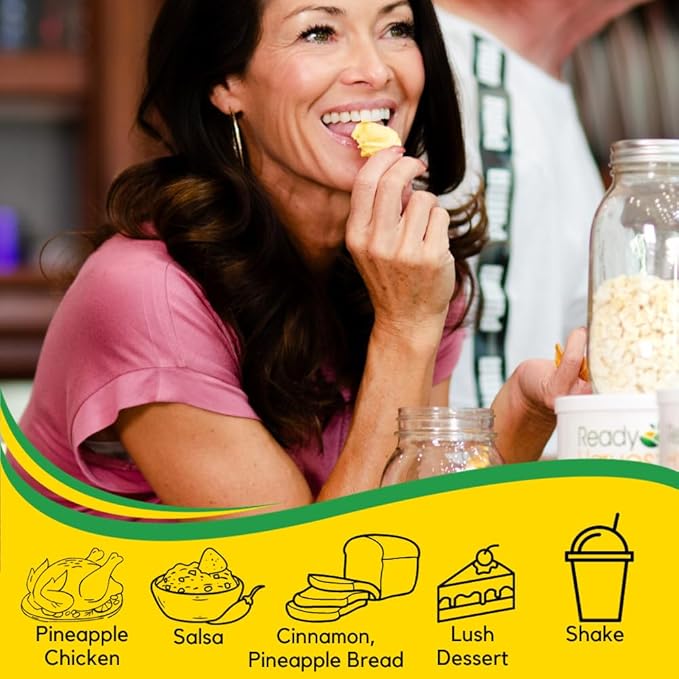 Ready Harvest Freeze Dried Food - Pineapple Chunks | Emergency Storage | Whole Food | #10 Can |