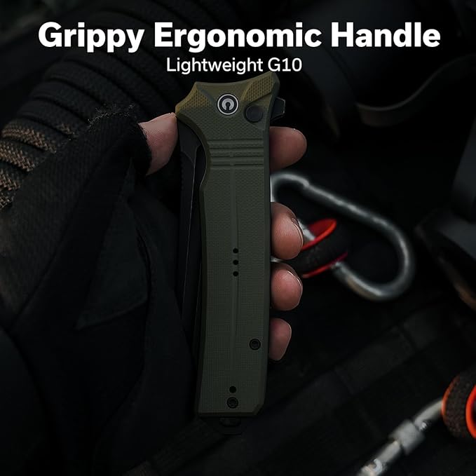 CIVIVI Neurohaptic Pocket Knife for EDC, Folding Knife with 3.74'' Nitro-V Blade G10 Handle