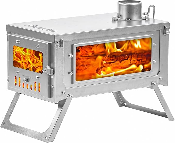 FireHiking Titanium Stove Portable Folding Tent Ta1 Stove Slide Mini for Camping Backpacking