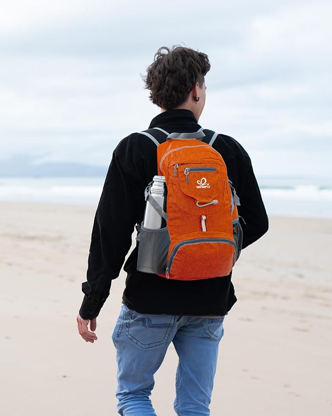 WATERFLY Small Lightweight Packable Backpack: 20l Ultra Light Foldable Travel Hiking Camping