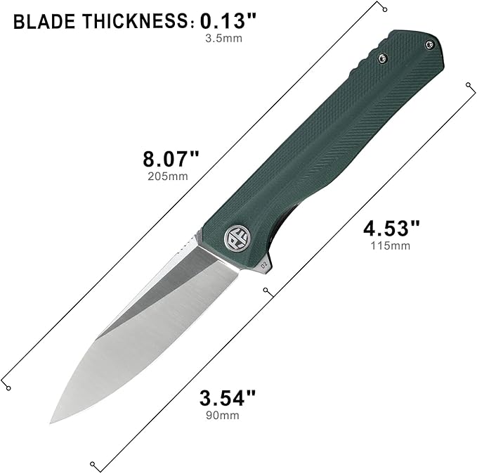 Petrified fish G10 handle D2 steel blade 2CR13 liner ball bearing flipper folding knife camping