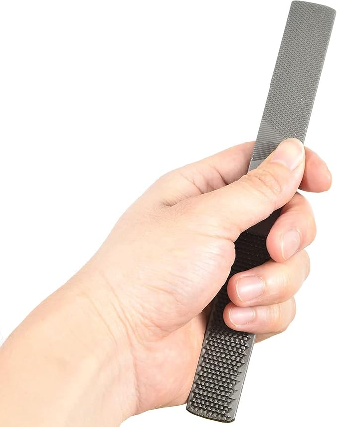 Wood Rasp File 4 Way Hand File and Round Rasp, Half Round Flat & Needle Files Wood Rasp Set for