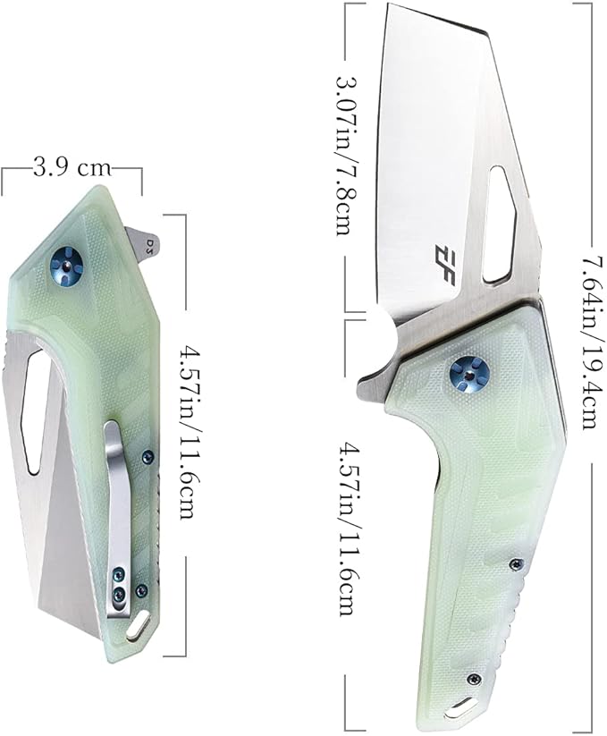Eafengrow EF933 Pocket Folding Knife EDC D2 Steel Blade Knives G10 Handle Pocket Clip EDC Knife