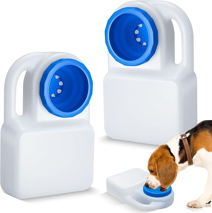 2 Pcs 3 Quart Dog Travel Water Bowl Portable Pet No Spill Water Bowl for Pet Dispenser for Small