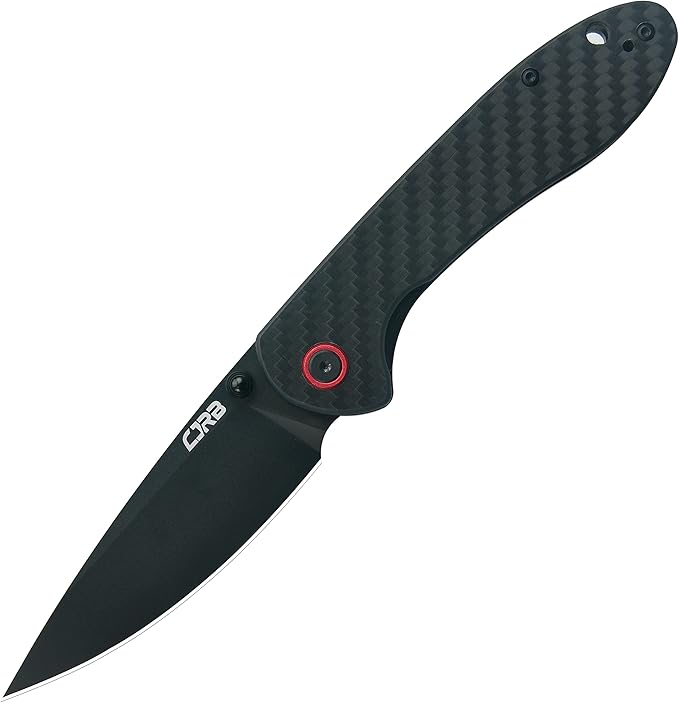 CJRB CUTLERY Folding Knife Feldspar(J1912) AR-RPM9 Powder Steel Black PVD Blade Carbon fiber Handle