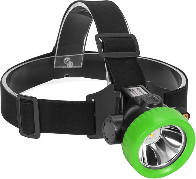 Rechargeable Mining Headlamp with 7 LEDs, Explosion-Proof Cap Light for Coon Hunting, Hard Hat