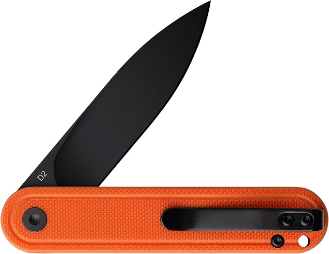 G040 Pocket Knife, 2.75'' D2 Steel Blade G10 handle, Small EDC Knife with Pocket Clip for Men